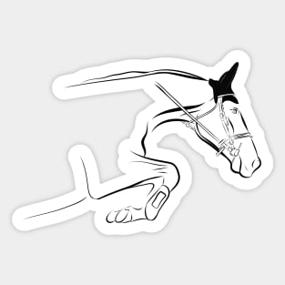 Jumping Horse Sticker